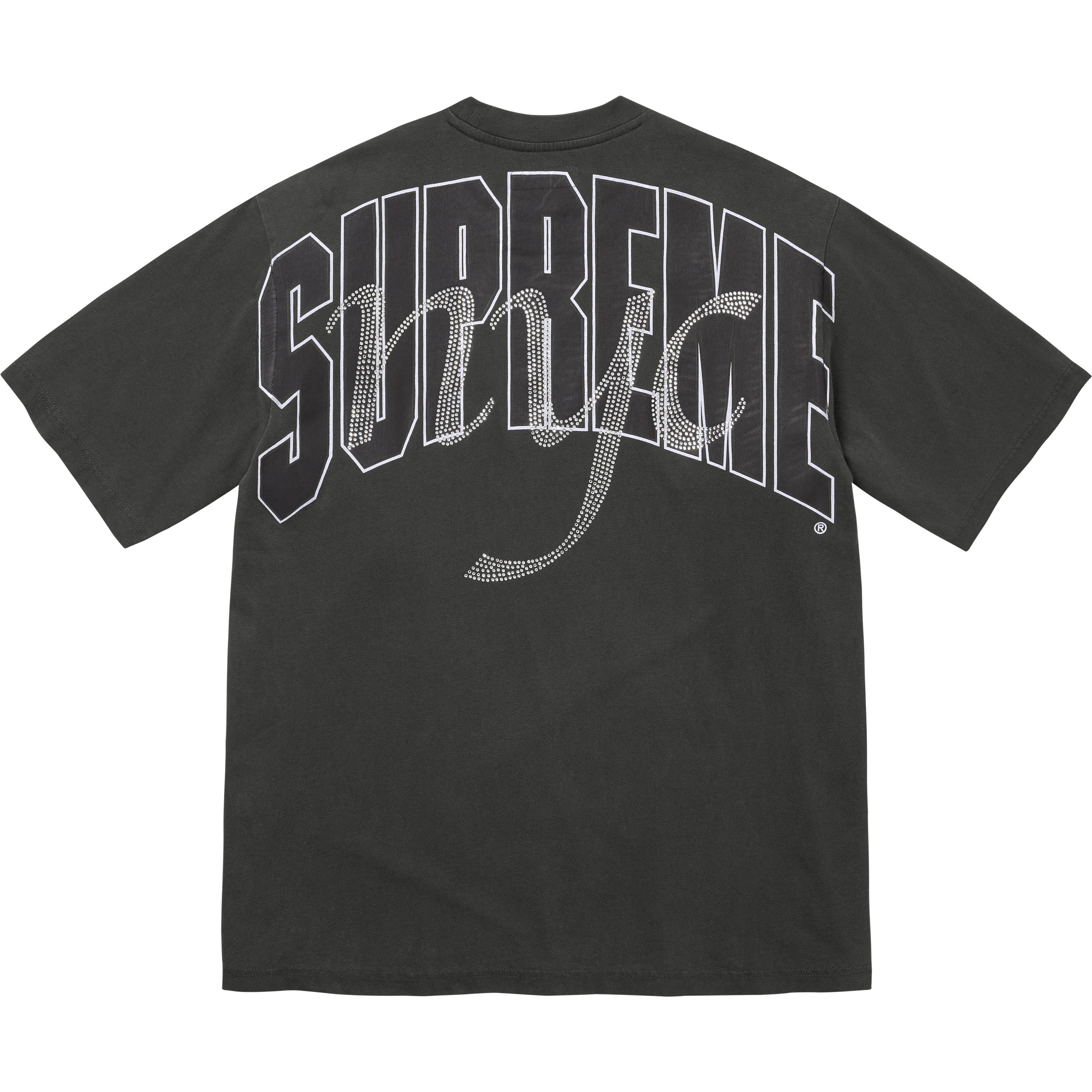 Rhinestone Script S/S Top view 16